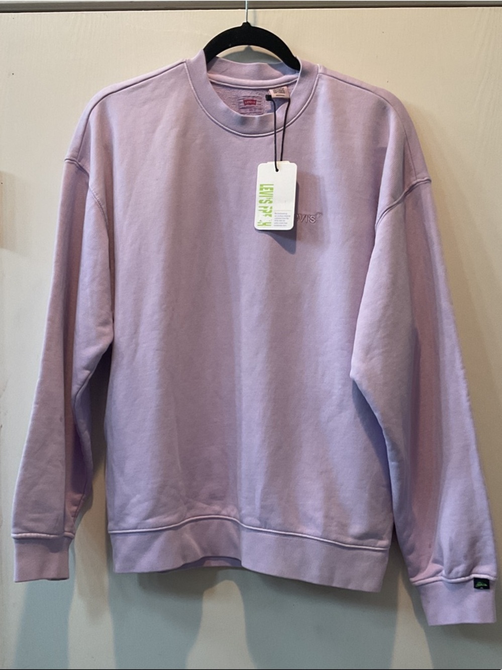 Levi's Men's Pastel Lavender Crewneck Sweatshirt